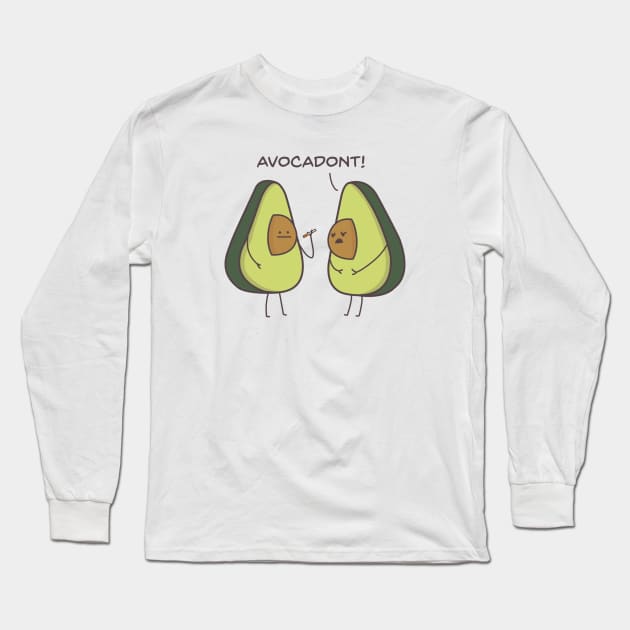 Avocadont Long Sleeve T-Shirt by kyousaurus